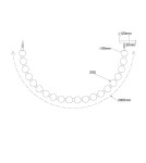 Designer pendant lamps - Light Prestige Dorado Rope 2m gold LED CCT pendant lamp LP-002/2M CCT. - product 6