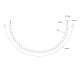 Light Prestige Lampa wisząca Dorado Rope 3 m złota LED CCT LP-002/3M CCT