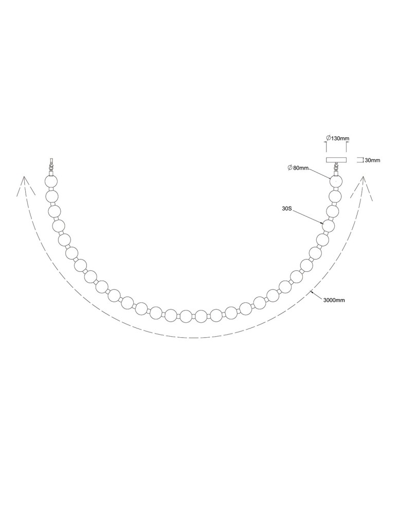 Designer pendant lamps - Light Prestige Dorado Rope 3m gold LED CCT pendant lamp LP-002/3M CCT. - product kolory-swiatla.pl 6
