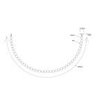 Designer pendant lamps - Light Prestige Dorado Rope 4m gold LED CCT pendant lamp LP-002/4M CCT. - product 6