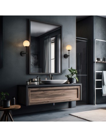 Light Prestige Wall lamp Piruleta black IP44 1xG9 LP-008/1W BK - product 2