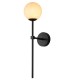 Light Prestige Kinkiet Piruleta czarny IP44 1xG9 LP-008/1W BK