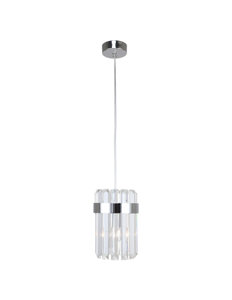 Single pendant lamps - Light Prestige Vetro 1 chrome 1xE14 pendant lamp LP-2910/1P CH - product kolory-swiatla.pl 3