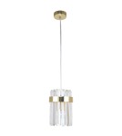 Single pendant lamps - Light Prestige Vetro 1 gold 1xE14 pendant lamp LP-2910/1P GD - product 1