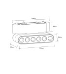 Magnetic rail lamps - Light Prestige Magnetic Slim Blaze 6W LED 3000K white LP-616-MAG SLIM 6W 3WH spotlight. - product 3