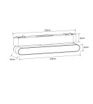 Magnetic rail lamps - Light Prestige Magnetic Slim Fizz 12W LED spotlight 3000K black LP-626-MAG SLIM 12W 3BK - product 3