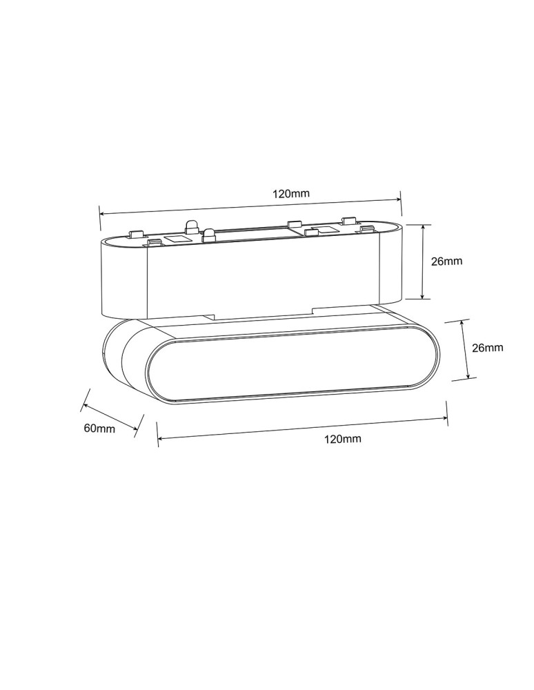 Magnetic rail lamps - Light Prestige Magnetic Slim Fizz 6W LED Reflector 3000K black LP-626-MAG SLIM 6W 3BK - product kolory-swiatla.pl 3
