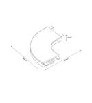 Accessories for magnetic busbars - Light Prestige Surface-mounted switch C Magnetic Slim white LP-656-MAG SLIM switch C SM WH - product 3