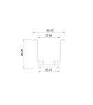 Magnetic rails - Light Prestige 2m Magnetic Slim flush rail white LP-656-MAG SLIM 2m RS WH - product 3