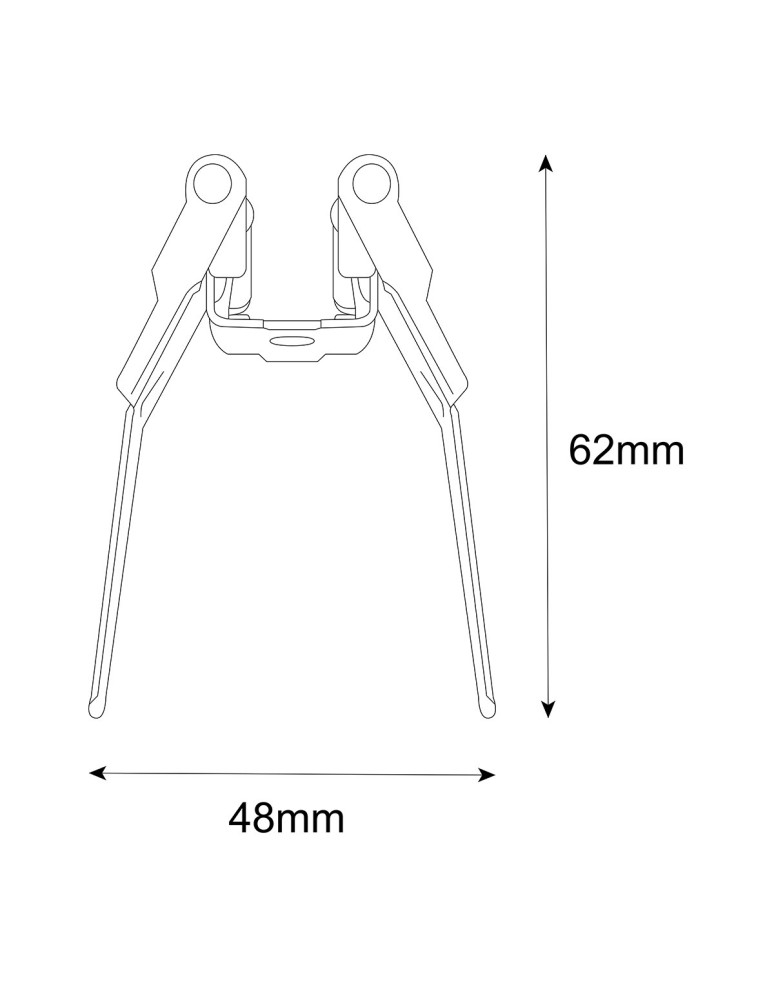 Accessories for magnetic busbars - Light Prestige Magnetic Slim flush mount bracket LP-656-MAG SLIM RS bracket - product kolory-swiatla.pl 3
