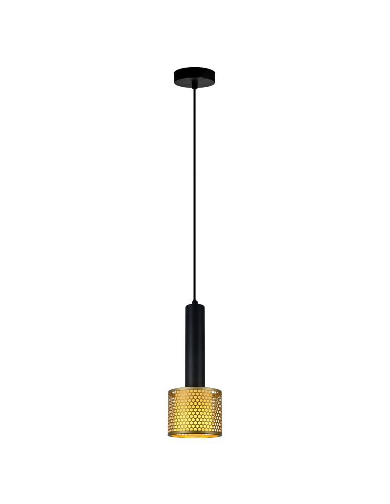 Single pendant lamps - Light Prestige Amo gold-black pendant lamp 1xE27 LP-0702/1P GD - product kolory-swiatla.pl 3