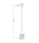 Single pendant lamps - Light Prestige Amo gold-black pendant lamp 1xE27 LP-0702/1P GD - product 5
