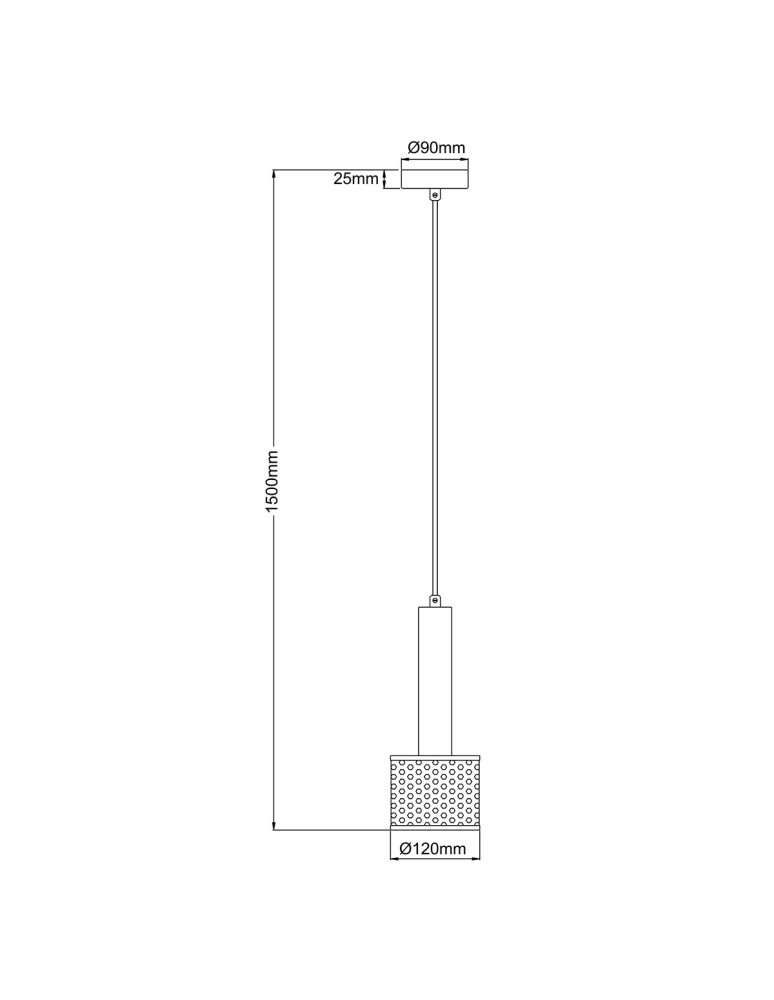 Single pendant lamps - Light Prestige Amo gold-black pendant lamp 1xE27 LP-0702/1P GD - product kolory-swiatla.pl 5