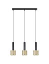 Light Prestige Lampa wisząca Amo czarno-złota 3xE27 LP-0702/3L GD Light Prestige Lampa wisząca Amo czarno-złota 3xE27 LP-0702/3L GD