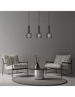 Light Prestige Lampa wisząca Amo czarno-złota 3xE27 LP-0702/3L GD - produkt 2