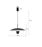 Scandinavian style pendant lamps - Light Prestige Ufo S black LED CCT pendant lamp LP-0408/1P S BK - product 6