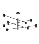 Modern pendant lamps - Light Prestige Snow 8 pendant lamp black 8xGU10 LP-731/8P BK - product 1