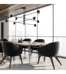 Modern pendant lamps - Light Prestige Snow 8 pendant lamp black 8xGU10 LP-731/8P BK - product 2