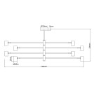 Modern pendant lamps - Light Prestige Snow 8 pendant lamp black 8xGU10 LP-731/8P BK - product 6