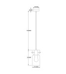 Single pendant lamps - Light Prestige Single pendant lamp Nivio smoke 1xE27 LP-2811/1P AM - product 5