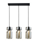 Pendant lamps on a strip - Light Prestige Nivio smoky triple pendant lamp 3xE27 LP-2811/3L AM - product 1
