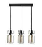 Pendant lamps on a strip - Light Prestige Nivio smoky triple pendant lamp 3xE27 LP-2811/3L AM - product 3
