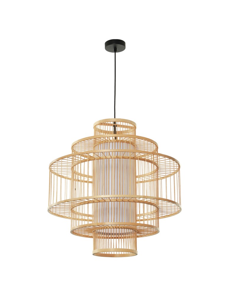 Boho pendant lamps - Light Prestige Stela rattan pendant lamp 1xE27 LP-2026/1P - product kolory-swiatla.pl 1