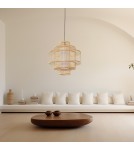 Boho pendant lamps - Light Prestige Stela rattan pendant lamp 1xE27 LP-2026/1P - product 2