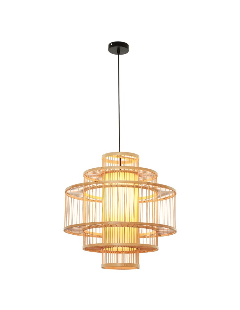 Boho pendant lamps - Light Prestige Stela rattan pendant lamp 1xE27 LP-2026/1P - product kolory-swiatla.pl 3