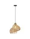 Light Prestige Ratanowa lampa wisząca Shella 40 cm jasne drewno 1xE27 LP-1806/1P 40cm