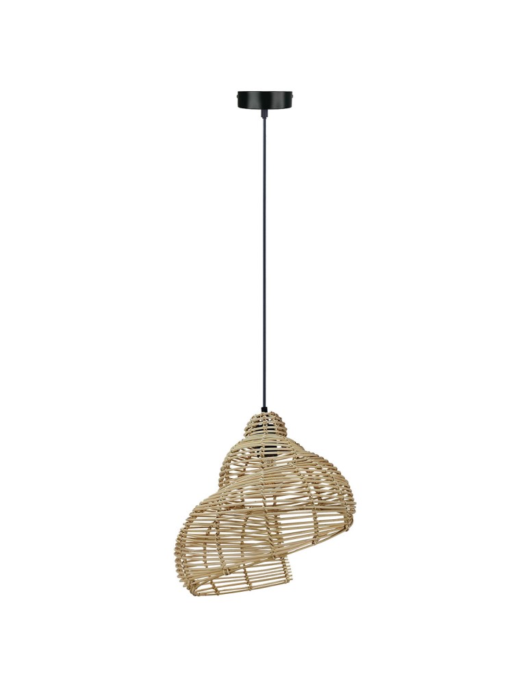 Boho pendant lamps - Light Prestige Ratan pendant lamp Shella 40cm light wood 1xE27 LP-1806/1P 40cm. - product kolory-swiatla.pl 3