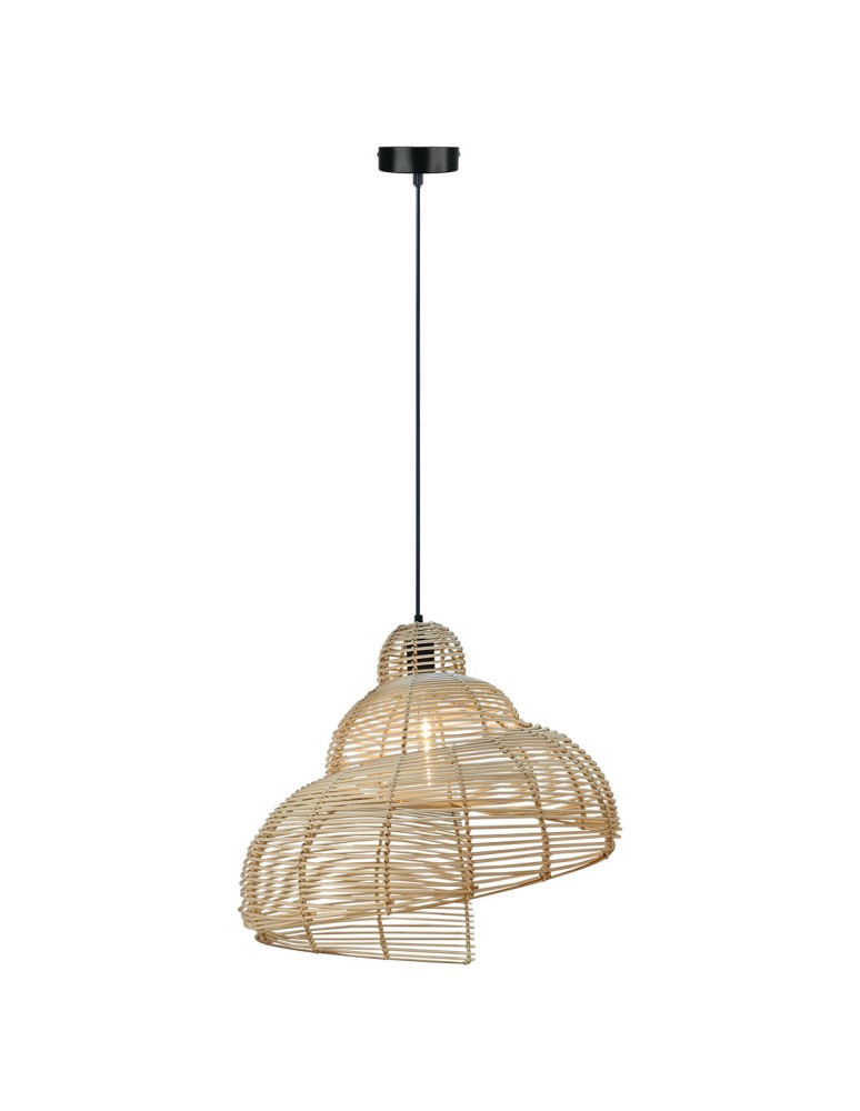 Boho pendant lamps - Light Prestige Ratan pendant lamp Shella 60cm light wood 1xE27 LP-1806/1P 60cm. - product kolory-swiatla.pl 1