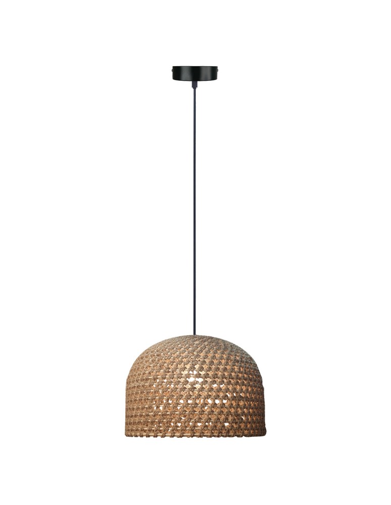 Boho pendant lamps - Light Prestige Ratan pendant lamp Kanso 40 cm light wood 1xE27 LP-2025/1P 40 cm - product kolory-swiatla.pl 1