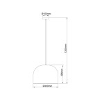 Boho pendant lamps - Light Prestige Ratan pendant lamp Kanso 40 cm light wood 1xE27 LP-2025/1P 40 cm - product 4