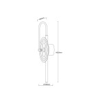 Designer wall lamps - Light Prestige Plato transparent LED CCT wall lamp LP-0301/1W TR - product 4