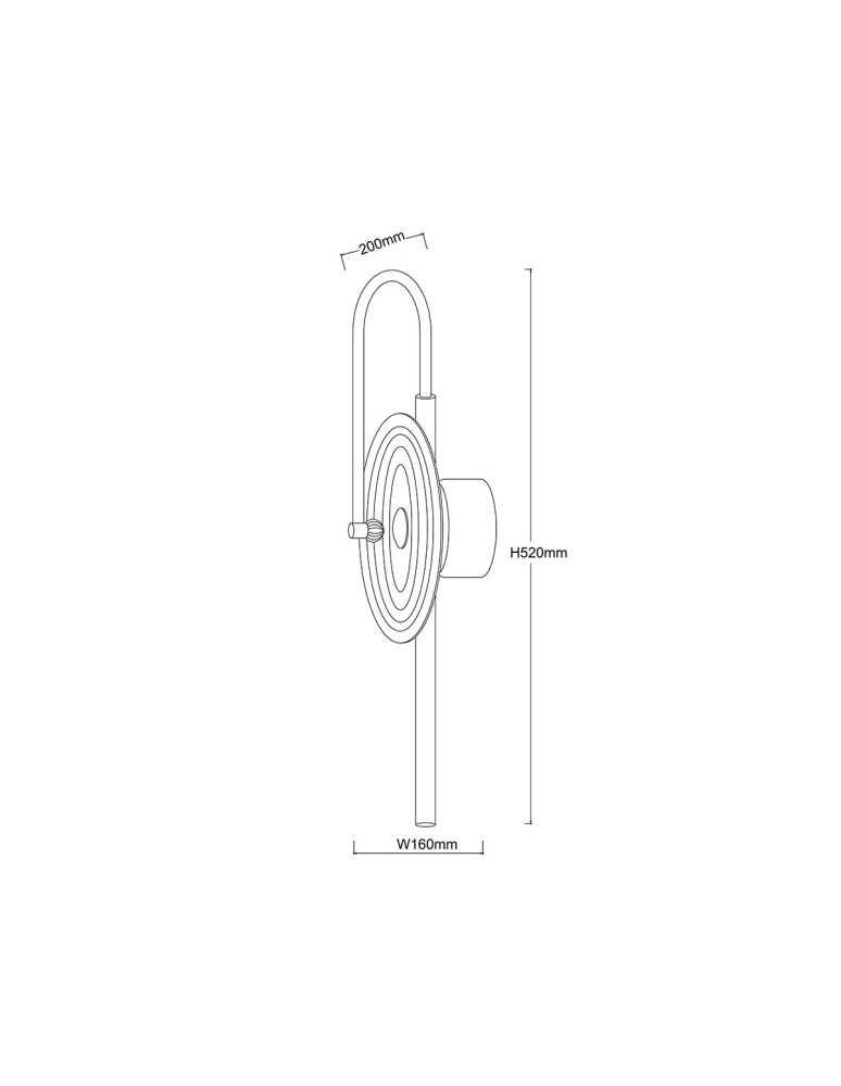 Designer wall lamps - Light Prestige Plato transparent LED CCT wall lamp LP-0301/1W TR - product kolory-swiatla.pl 4