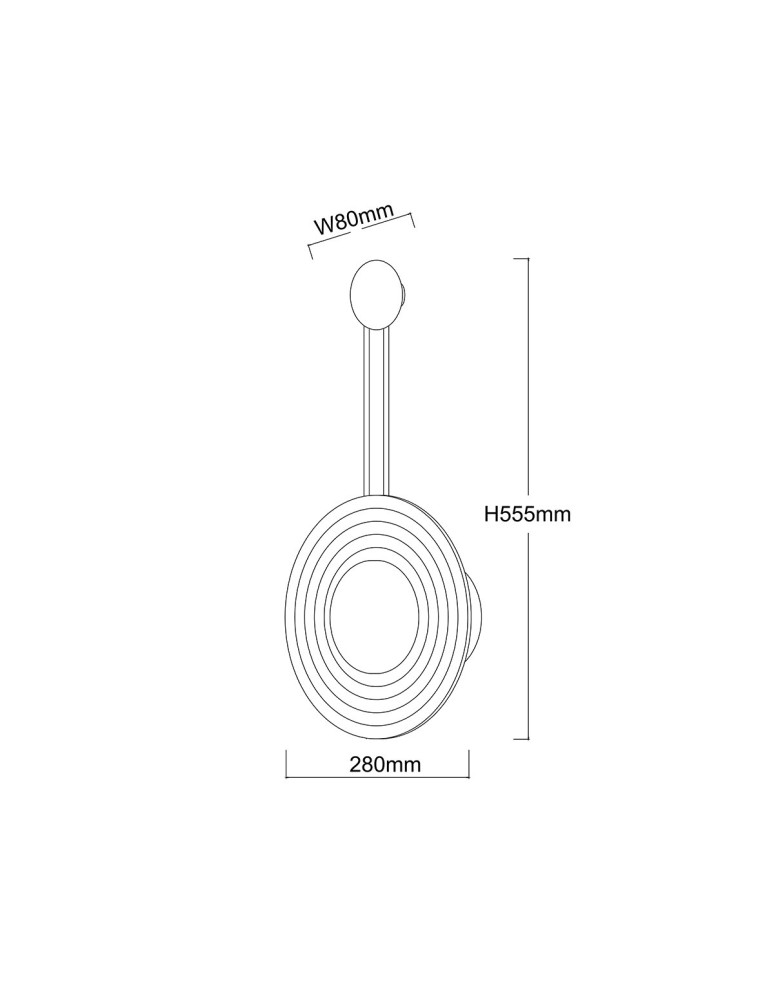Designer wall lamps - Light Prestige Wall lamp Bell amber LED CCT LP-1702/1W AM - product kolory-swiatla.pl 4