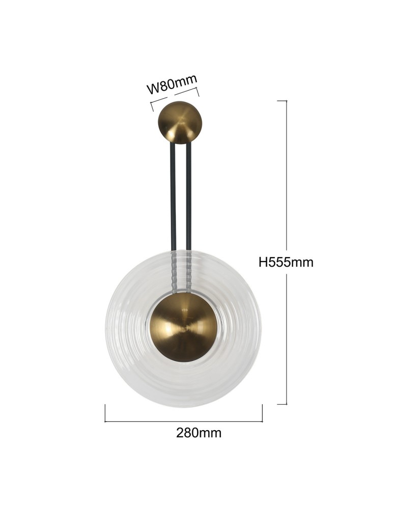 Designer wall lamps - Light Prestige Wall lamp Bell transparent LED CCT LP-1702/1W TR - product kolory-swiatla.pl 3