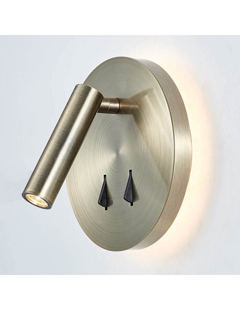 Reading wall lamps - ITALUX NELLY Wall lamp Antique bronze LED 3000K SP.7349-02B-ANT-B - product kolory-swiatla.pl 1