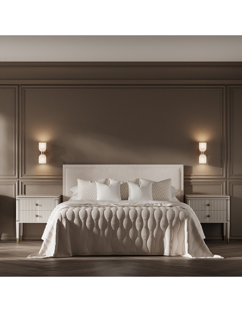 Glamour wall lamps - Light Prestige Double Piega wall lamp in amber 2xE14 LP-939/2W amber - product kolory-swiatla.pl 2