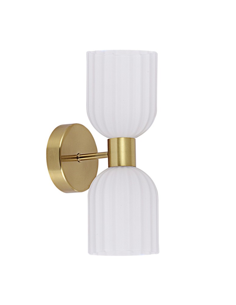 Glamour wall lamps - Light Prestige Double wall lamp Piega white 2xE14 LP-939/2W white - product kolory-swiatla.pl 3