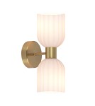 Glamour wall lamps - Light Prestige Double wall lamp Piega white 2xE14 LP-939/2W white - product 1