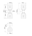 Glamour wall lamps - Light Prestige Double wall lamp Piega white 2xE14 LP-939/2W white - product 4