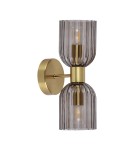 Glamour wall lamps - Light Prestige Double wall lamp Piega smoked 2xE14 LP-939/2W smoked - product 3