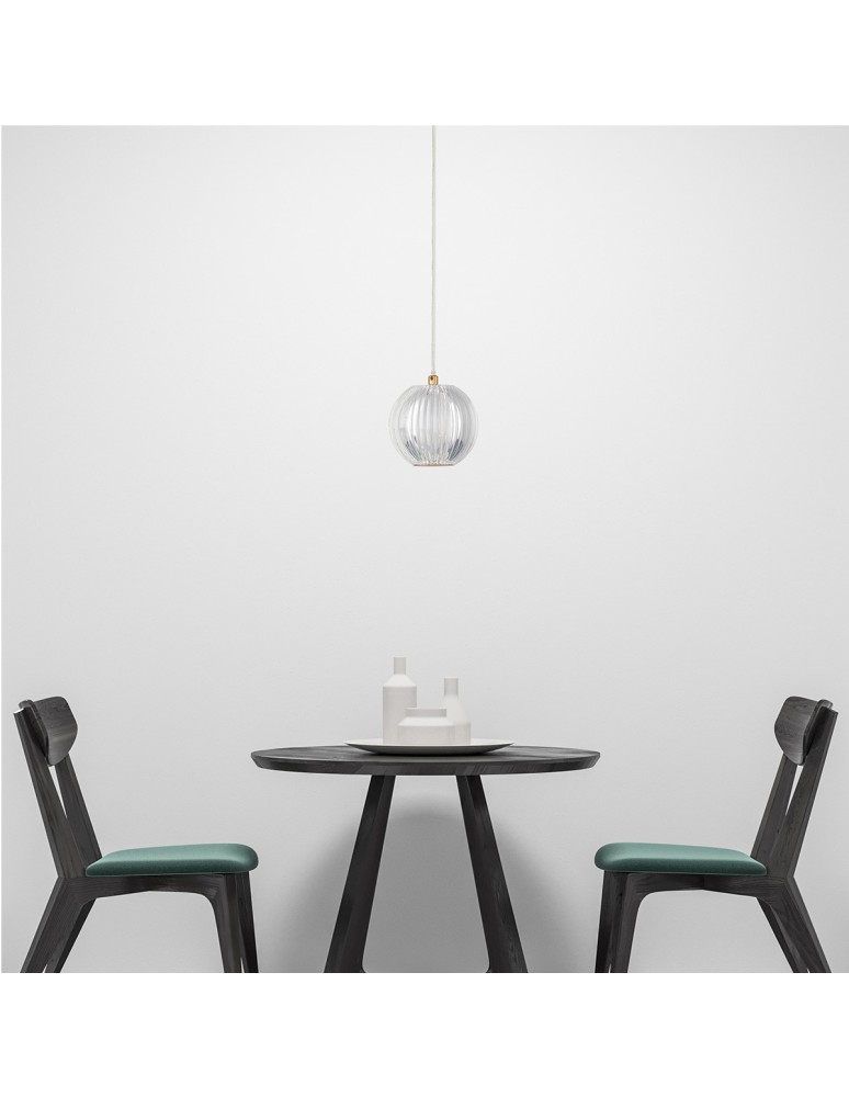 Single pendant lamps - Light Prestige Brillant 1 gold LED CCT pendant lamp LP-3303/1P GD. - product kolory-swiatla.pl 2