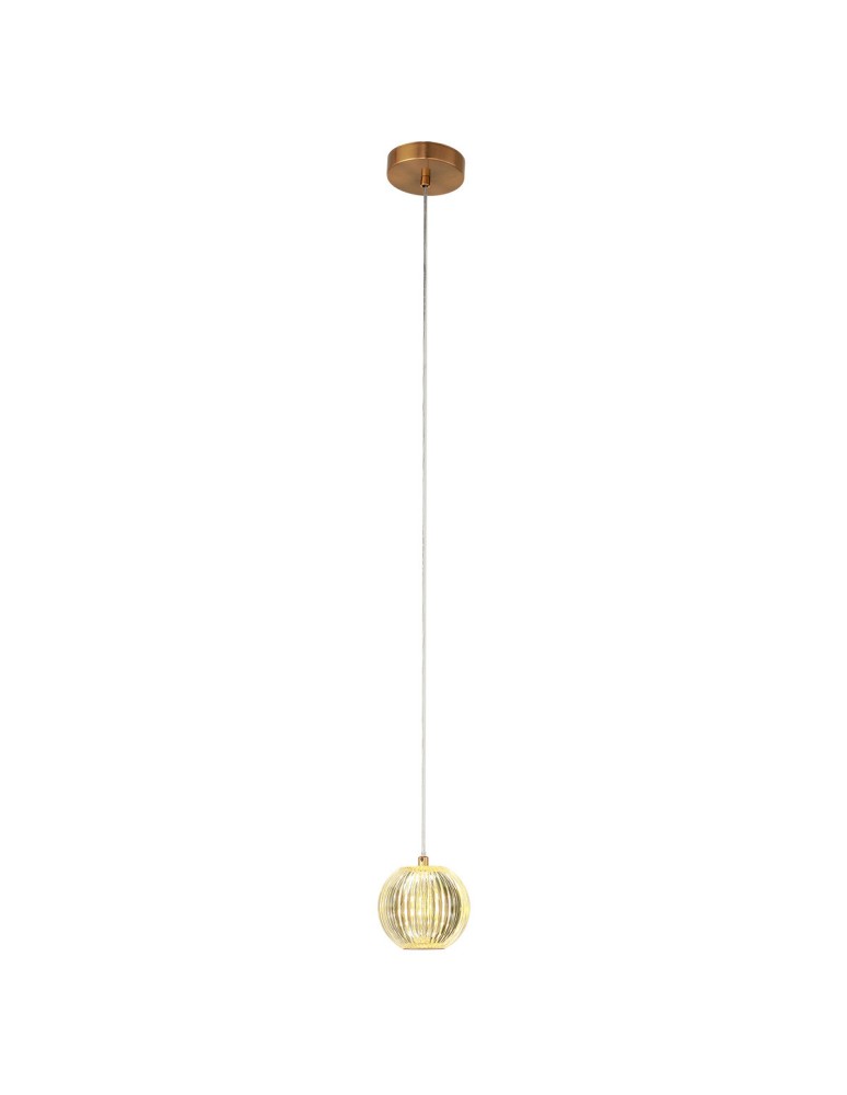 Single pendant lamps - Light Prestige Brillant 1 gold LED CCT pendant lamp LP-3303/1P GD. - product kolory-swiatla.pl 3