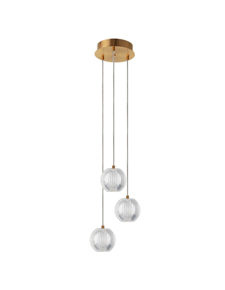 Triple pendant lamps - Light Prestige Brillant 3 gold LED CCT pendant lamp LP-3303/3P GD - product kolory-swiatla.pl 1
