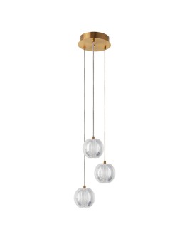 Light Prestige Brillant 3 gold LED CCT pendant lamp LP-3303/3P GD
