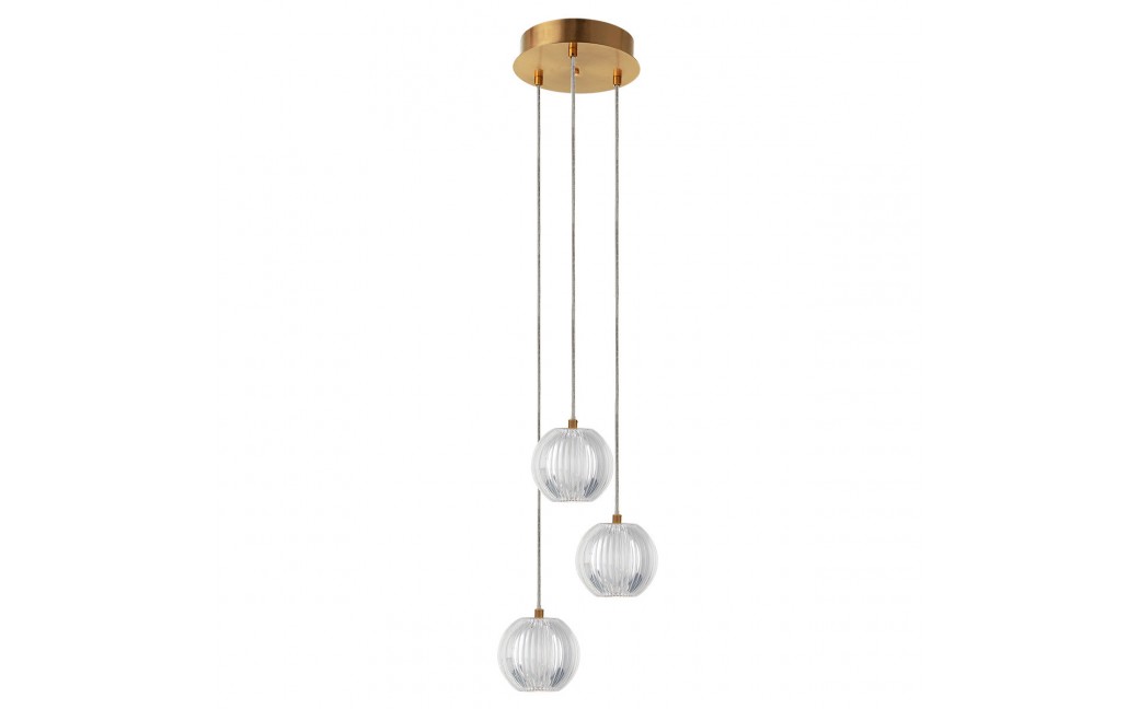 Light Prestige Lampa wisząca Brillant 3 złota LED CCT LP-3303/3P GD