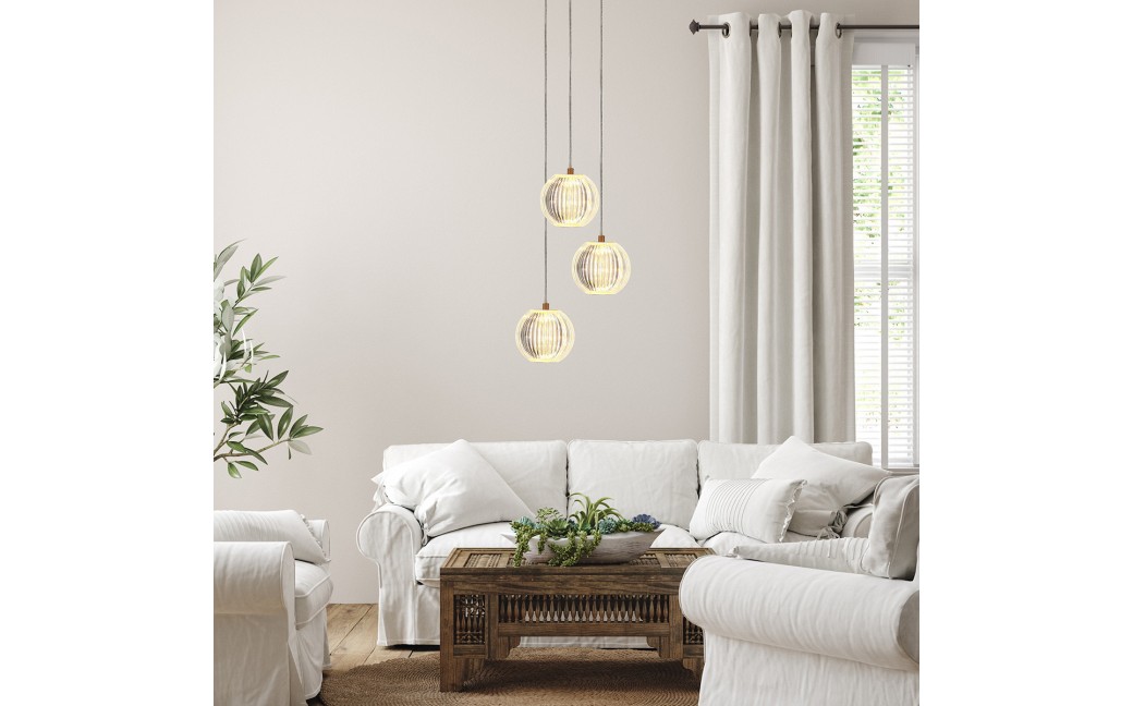 Light Prestige Lampa wisząca Brillant 3 złota LED CCT LP-3303/3P GD
